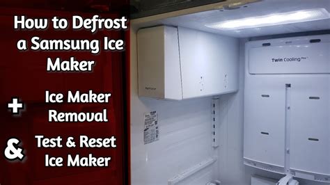 How to Defrost a Samsung Ice Maker